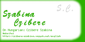 szabina czibere business card